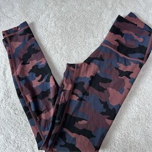 Lululemon Wunder Under HR Tight 28" Red Camo Size 4 Full-On Luxtreme Heritage365